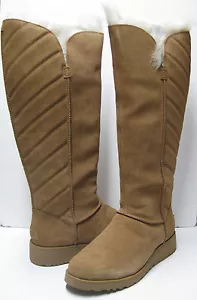 UGG ROSALIND WILDLEDER DAMEN OVERKNEESTIEFEL CHESTNUT US 10 /UK8,5/EU41 - Bild 1 von 8