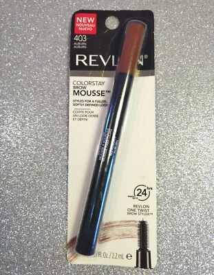 REVLON Colorstay One Twist Brow Mousse Styler Fuller Defined 403 Auburn SEALED - Image 1 of 2