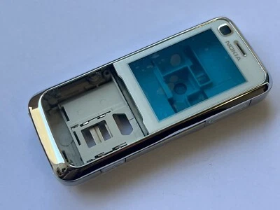 Nokia 6120c Full Housing Cover white Color Without Buttons - Image 1 of 4
