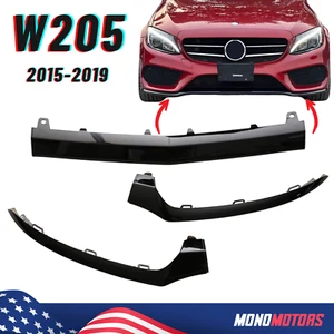 For Mercedes Benz A205 C205 W205 Front Bumper Lip Lower Lip Trim Molding C-Class - Picture 1 of 5