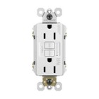Radiant - 15A 125V Spec-Grade Weather-Resistant Self-Test GFCI Receptacle-White