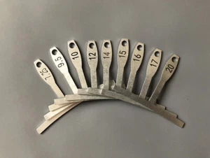 Understring radius gauge / Set of 9 - Picture 1 of 3