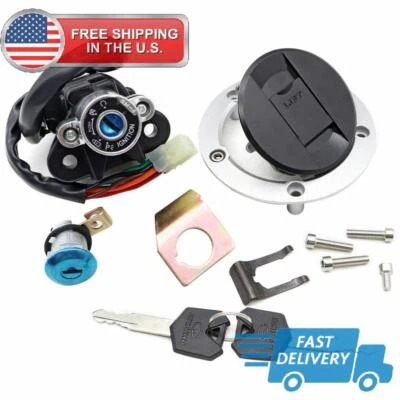 Juego de bloqueo de tapa de tanque de combustible Igntiton Swtich para Suzuki GSXR600 GSXR750 GSXR1000 Foto 1 de 4