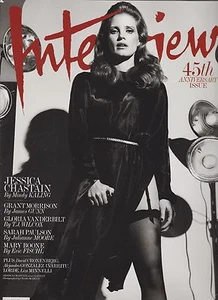 INTERVIEW FASHION MAGAZINE OCTOBER 2014, 45th ANNIVERSARY ISSUE,JESSICA CHASTAIN - Picture 1 of 3