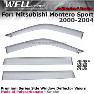 WELLvisors for Mitsubishi Montero Sport 00-04 Side Heavy Duty Window Deflectors - Picture 1 of 12