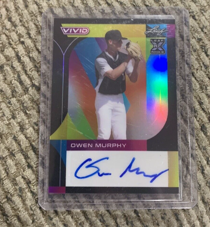 2022 LEAF VIVID SSP OWEN MURPHY BLACK ROOKIE AUTO 1/20 ATLANTA BRAVES AUTOGRAPH - Image 1 of 1