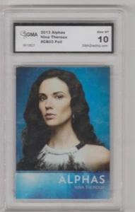 Alphas TV Show Laura Mennell Nina Theroux #CB03 Foil Trading Card Grado 10 - Foto 1 di 1