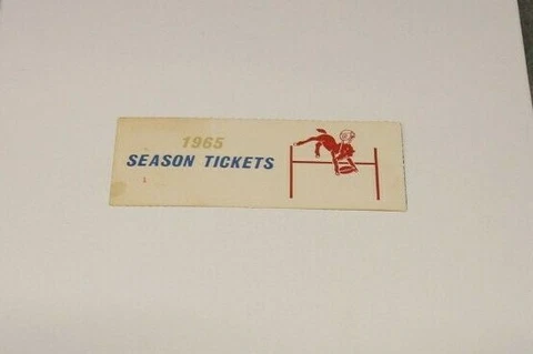 1965 BALTIMORE COLTS NFL FOOTBALL SEASON TICKET INSERT DECENT CONDITION VERY RAR Cover