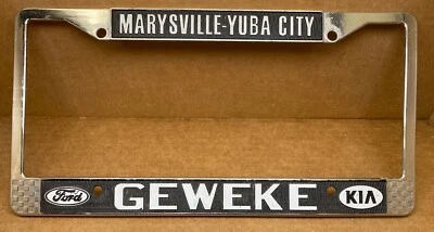 RARO FORD/KIA (MARYSVILLE-YUBA CITY CA.) COCHE FORD GEWEKE 🚗 MARCO MATRÍCULA Foto 1 de 4