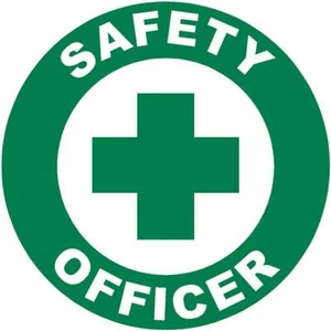 Oficial de seguridad de 2" Pegatina casco Calcomanía Etiqueta Insignia Emblema Jefe Seguro - Imagen 1 de 1