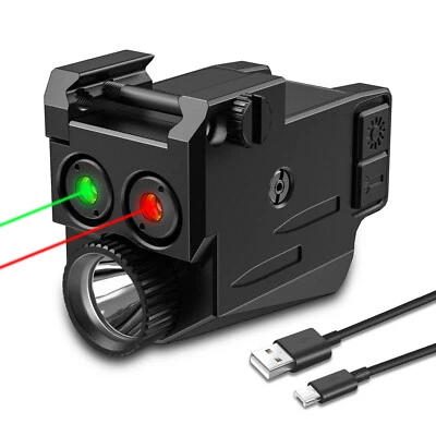 Rechargeable Blue Beam Pistol Red/Green Laser Sight for Handgun Lights Combo - Image 1 of 4