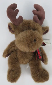 Vtg Jerry Elsner MOOSE Plush w/Tag - 12" Velvet Touch Collection Jointed - Picture 1 of 10