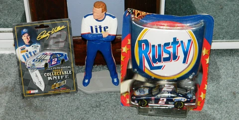 RARE RUSTY WALLACE Limited Edition FIGURE BY Black Horse & BONUS ITEMS Cover