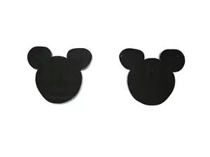 Mouse Comic Earrings Miniblings Stud Head Ears Black Rodent Rat - Picture 1 of 3