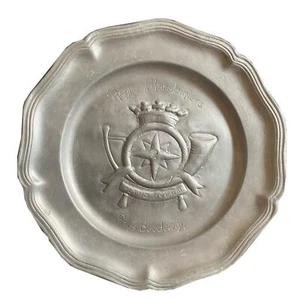 Antique Silver 90% Netherlands Old Solid Ornate Crest Hand Carved Wall Hanging - Picture 1 of 11