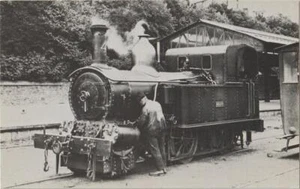 Railway Postcard Isle of Man 4 Loch Douglas 1932 Beyer Peacock 2-4-0T Loco - Picture 1 of 1