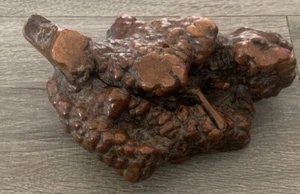 ANTIQUE CHINESE BURL WOOD SCULPTURE OBJECT ART - Picture 1 of 5