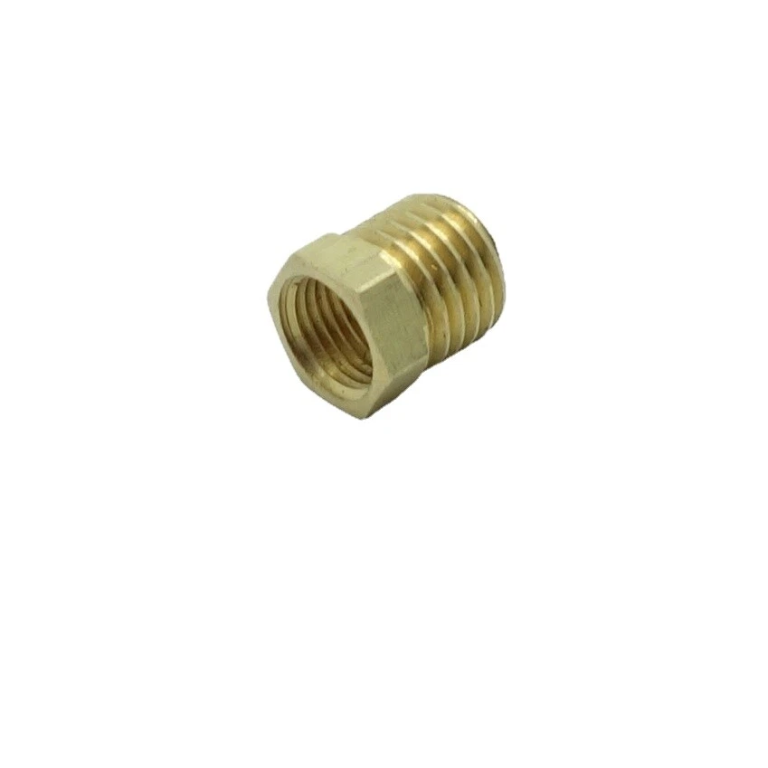 Brass Fitting Adapter M12 X 1.5 Male Metric to M10 x 1 Female Bushing Reducer - Image 1 of 1