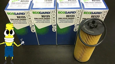 Premium Oil Filter for Chrysler Town & Country w/ 3.6L Engine 2011 2012 2013 PK4 - Image 1 of 4