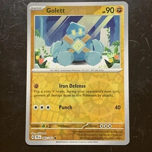 Pokemon Temporal Forces GOLETT Reverse Holo 87/162 Common - Picture 1 of 3