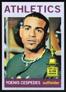 2013 Topps Heritage Chrome Refractors Yoenis Cespedes 013/564 Oakland Athletics - Picture 1 of 2