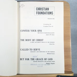Christian Foundations: Vol 1 - 1964 Hardcover - Picture 1 of 24