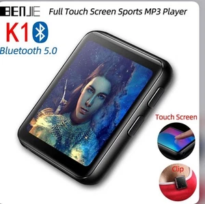 BENJIE K1 Full Touch Screen Bluetooth 8GB mp3 Mini Clip Music Player With FM - Picture 1 of 4