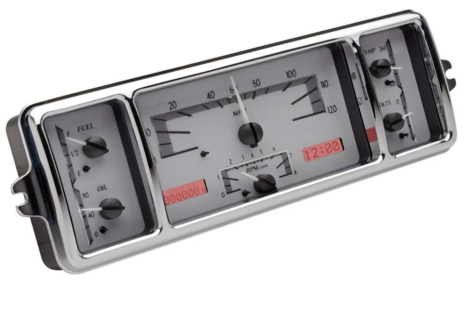 Комплект датчиков Dakota Digital 1939 Chevrolet Car VHX серебристый/красный светодиодный VHX-39C-S-R - Изображение 1 из 4