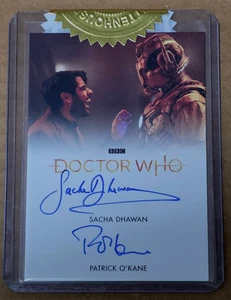 Doctor Who Serie 11 & 12 Sacha Dhawan & Patrick O'Kane Doppelautogramm - Bild 1 von 2