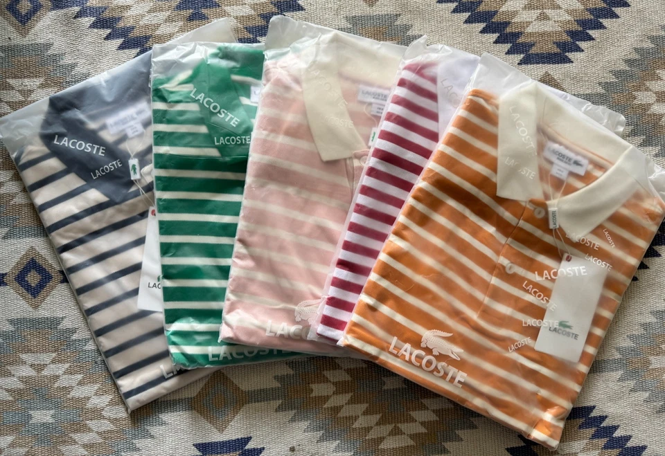 Lacoste Striped Polo Shirt Regular Fit - Brand new - image 1 of 4