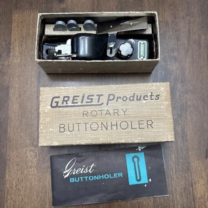 Greist Products Drehknopfloch mit Anleitung und Box Vintage 1956 - Bild 1 von 8