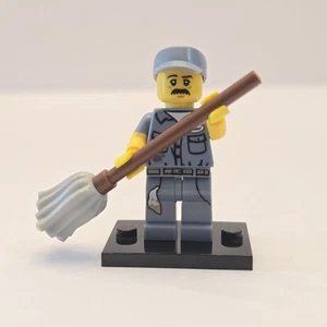 LEGO 71011 Janitor Collectible Minifigures Series 15 with Mop Complete - Picture 1 of 6