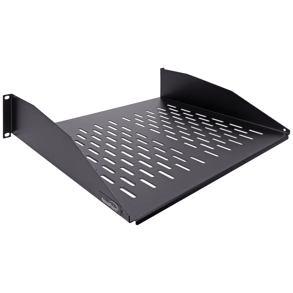 NavePoint 2U Cantilever Shelves for 19-inch racks, No Lip, Vented - Parent - Image 1 of 4