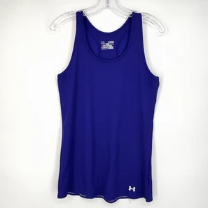Canotta sportiva Under Armour aderente donna taglia XL blu cobalto maglia a costine - Foto 1 di 10