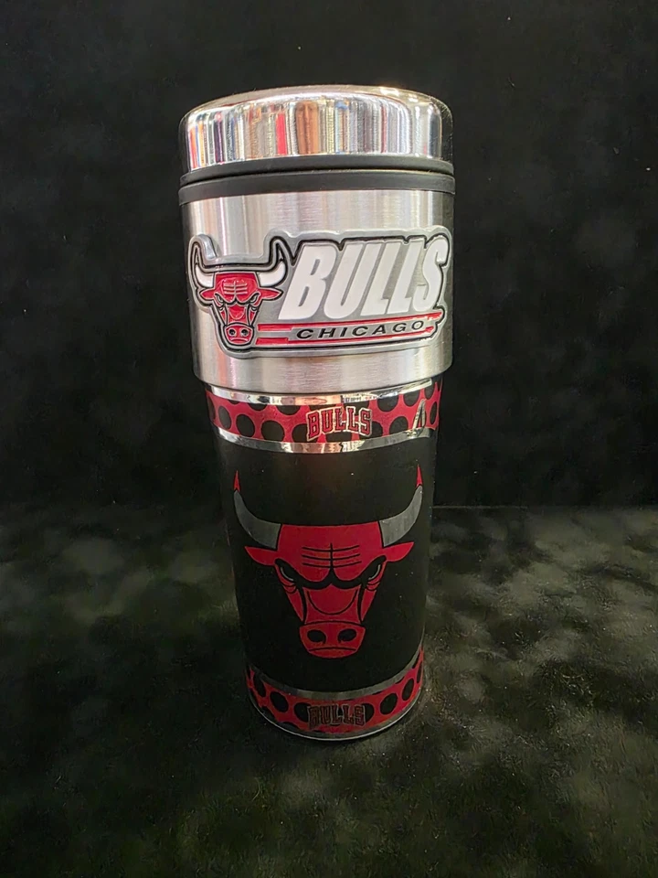 Стакан Chicago Bulls из нержавеющей стали 16 унций - Изображение 1 из 1