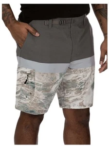 Realtree Aspect Mens Large Shorts 3XL PR Hybrid Fishing Swimming Board Grey - Picture 1 of 6