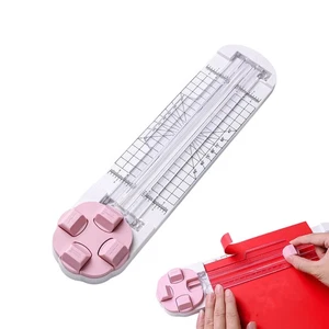 Cortador de papel pequeño para aula cortador de papel 4 en 1 corte de alta resistencia para el hogar - Imagen 1 de 12