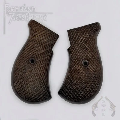 Juego de empuñaduras - revólver FOREHAND & WADSWORTH / F&W British Bulldog - plástico marrón Foto 1 de 4