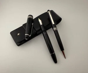 Montblanc Meisterstück No. Pluma Estilográfica 146P Platinado y Lápiz 165P / Juego - Imagen 1 de 24