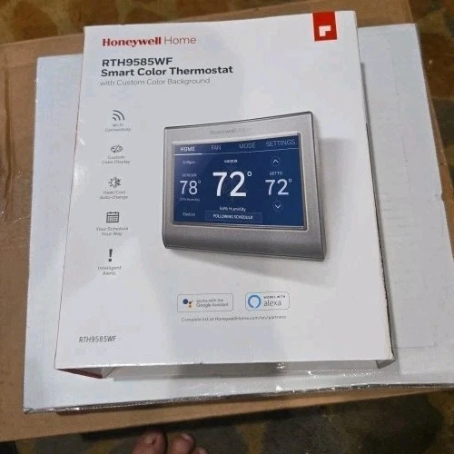 Honeywell Home RTH9585WF1004 Wi-Fi Smart Color Thermostat, (OPEN BOX) - Image 1 of 4