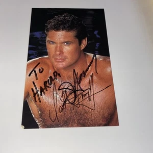David Hasselhoff signed autographed photo baywatch knight rider vintage - Picture 1 of 4