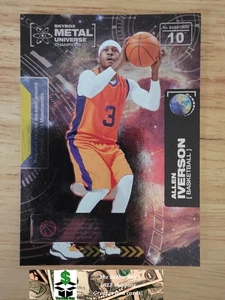 2021 Skybox Metal Universe  Allen Iverson card #10 76ers - Picture 1 of 2