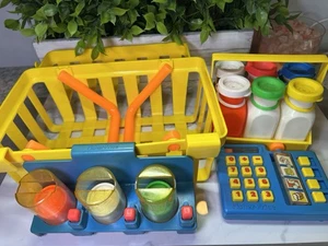 Vintage Fisher Price Milchträger mit Flaschen mit kleinen Helfern - Bild 1 von 6