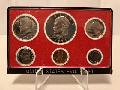 1974-S 6-Coin Proof Set | Missing Box | Some Issues & Toning | Combined Shipping - Image 1 of 4