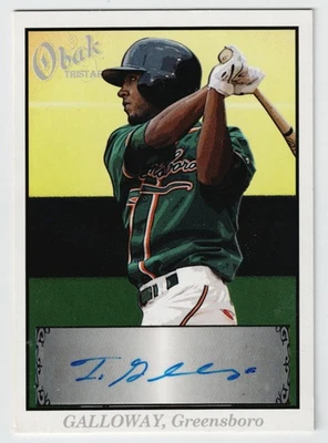 2009 TRISTAR Obak Исаак Галлоуэй дебютант RC автограф /200 #A14 кузнечики - Изображение 1 из 2