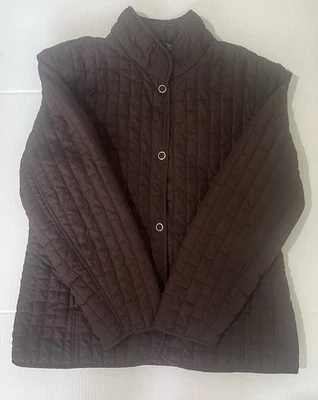 J.A. Chaqueta deportiva acolchada marrón grande para mujer  Foto 1 de 4