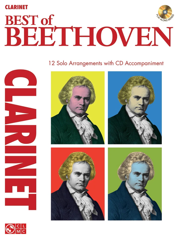 Best of Beethoven for Clarinet Solo Classical Sheet Music Play-Along Book CD - Image 1 of 1
