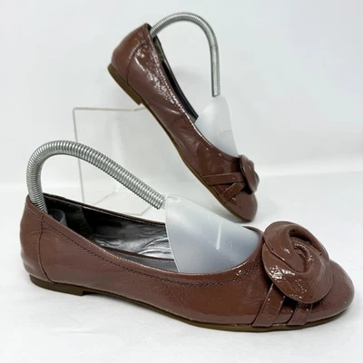 Ecco балетки туфли женщин 6 - 6,5 коричневый комфорт опрятный темно Academia Y2K - Изображение 1 из 4