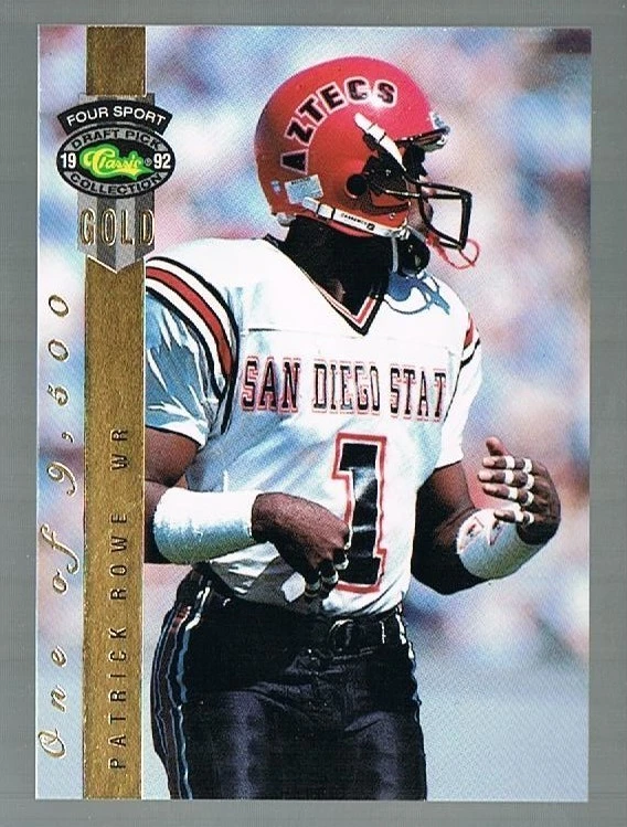 1992 Classic four sport GOLD PATRICK ROWE #113  RC Browns / San Diego State  - Image 1 of 1
