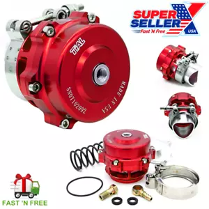 BV50 Style Blow off Valve BOV 50mm V-Band RED Fits Tial Springs -FAST USA SHIP - Picture 1 of 9